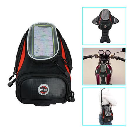 Malá magnetická taška na nádrž, taška přes rameno - Malá magnetická taška na motocykl, taška přes rameno